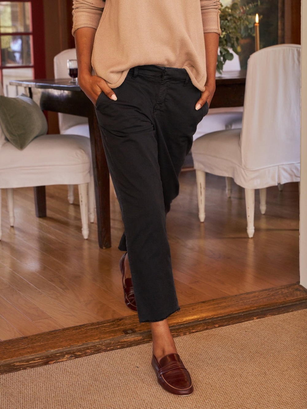 Frank & Eileen The Wicklow Italian Chino Black Size 8